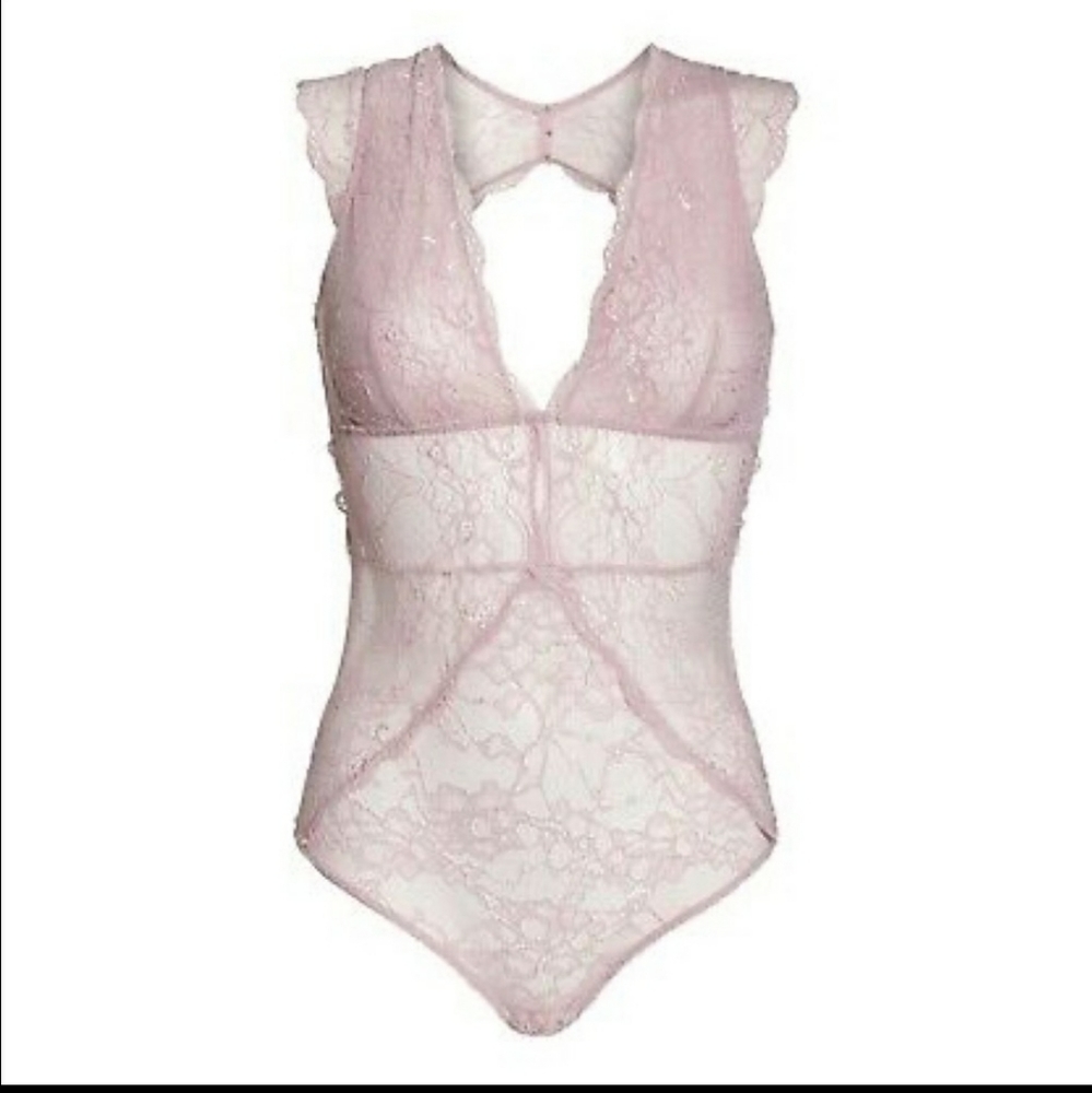 💕Sam Edelman Pink Lace Bodysuit💕